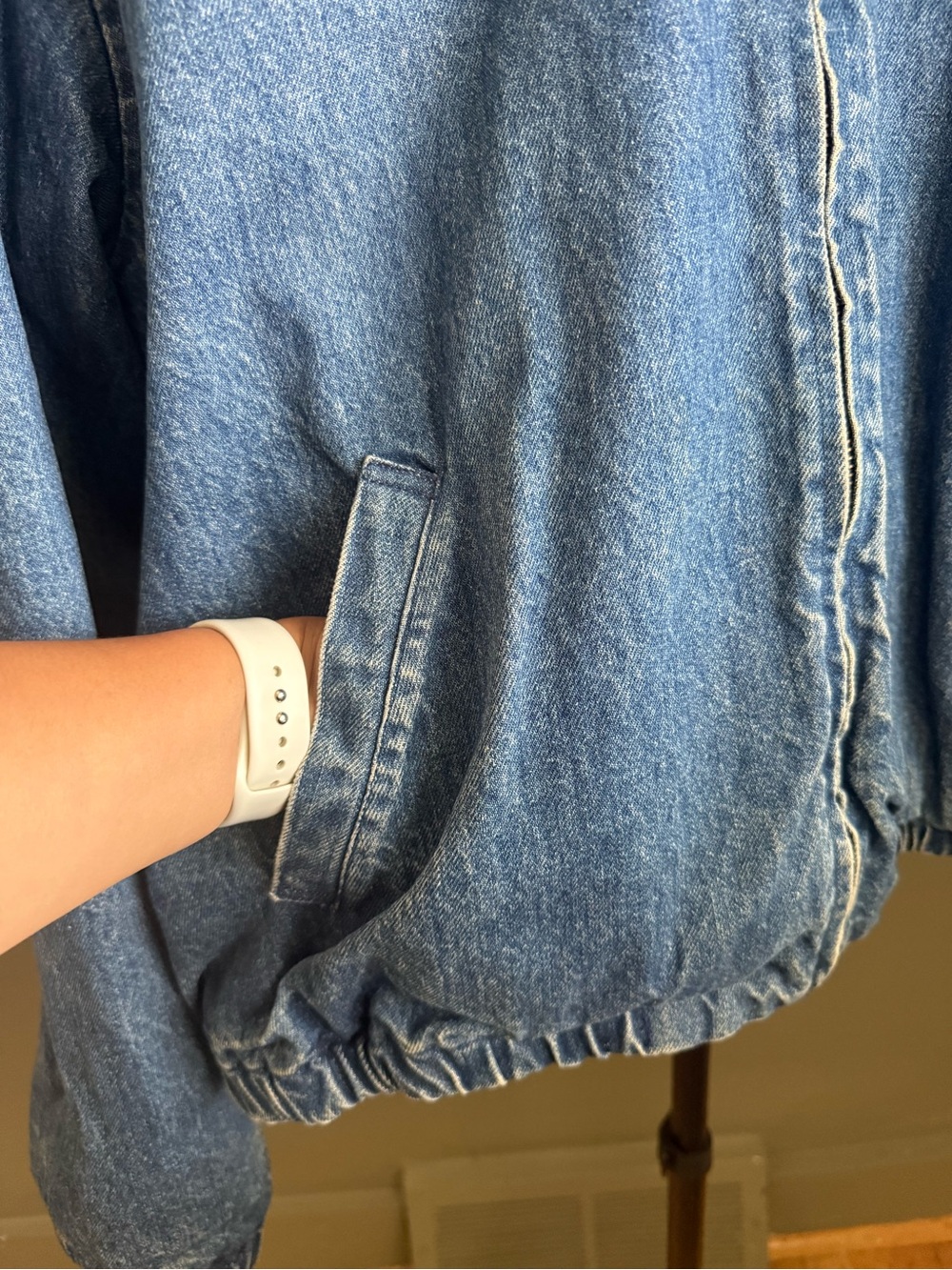 Vintage Polo by Ralph Lauren Denim Jacket with Red Lining - Picture 4 of 12